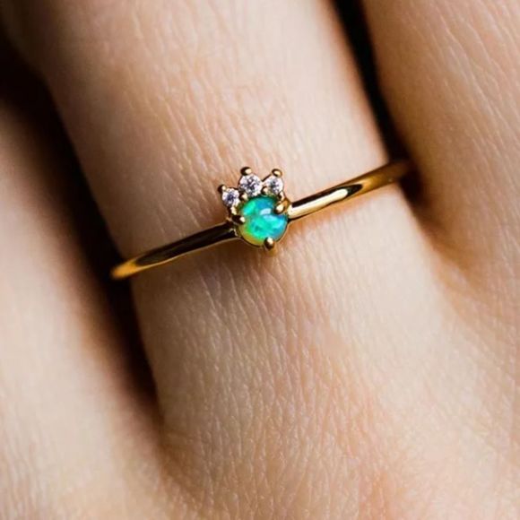 Jewelry - Dainty Fire Opal Ring